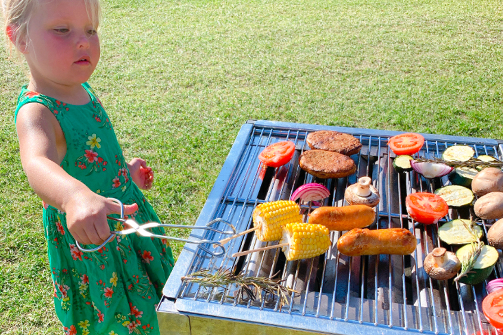 Gratis bezorging van de BBQ