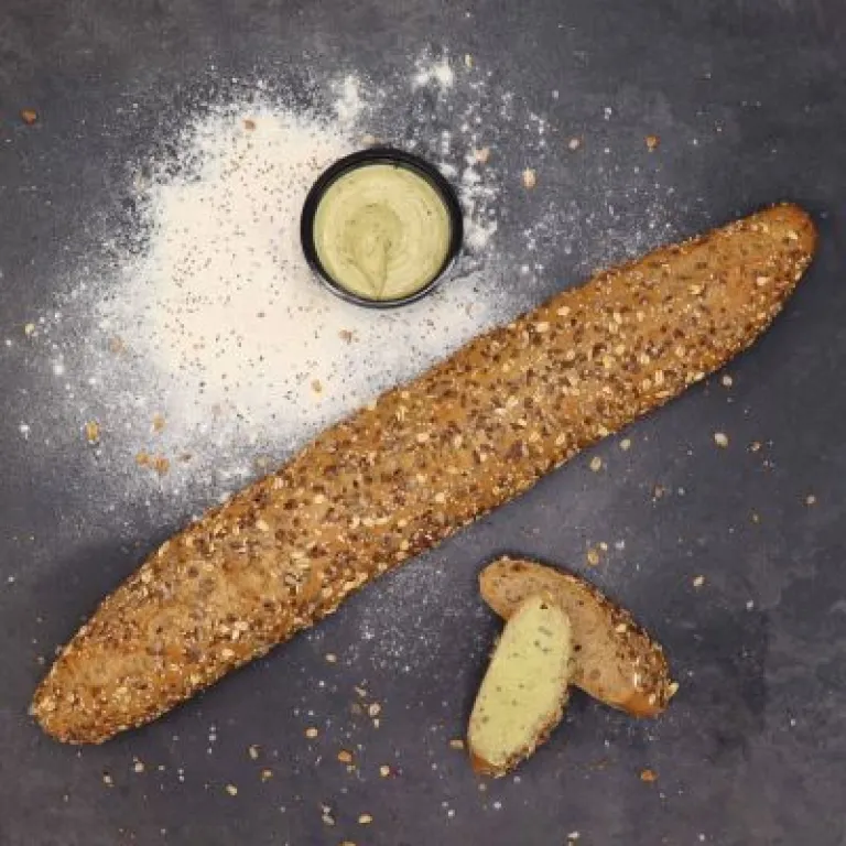 Meergranen Stokbrood met kruidenboter